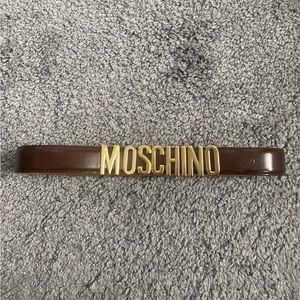 Vintage Brown Rare Y2K Moschino belt